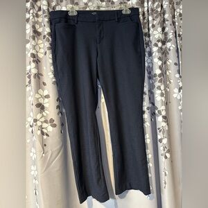 Liverpool Los Angeles Petite Dress Pants Textured Navy Stretch Size 10P